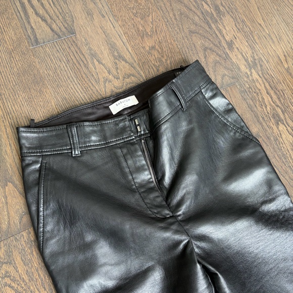 Babaton Black Command Vegan Leather Pant - Picture 3 of 7